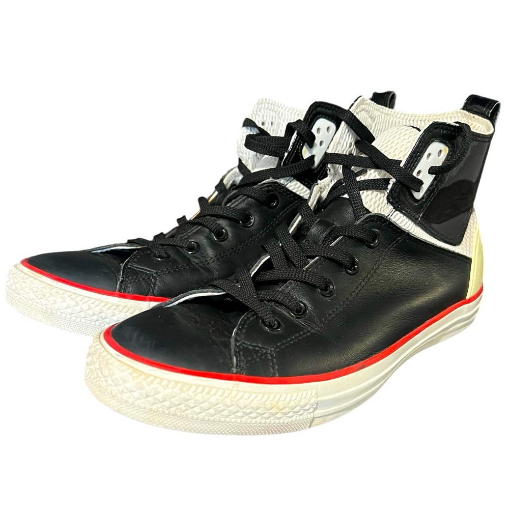 Converse Chuck Taylor All Star‎ Leather High Top Black Mens 9.5 Women’s 11